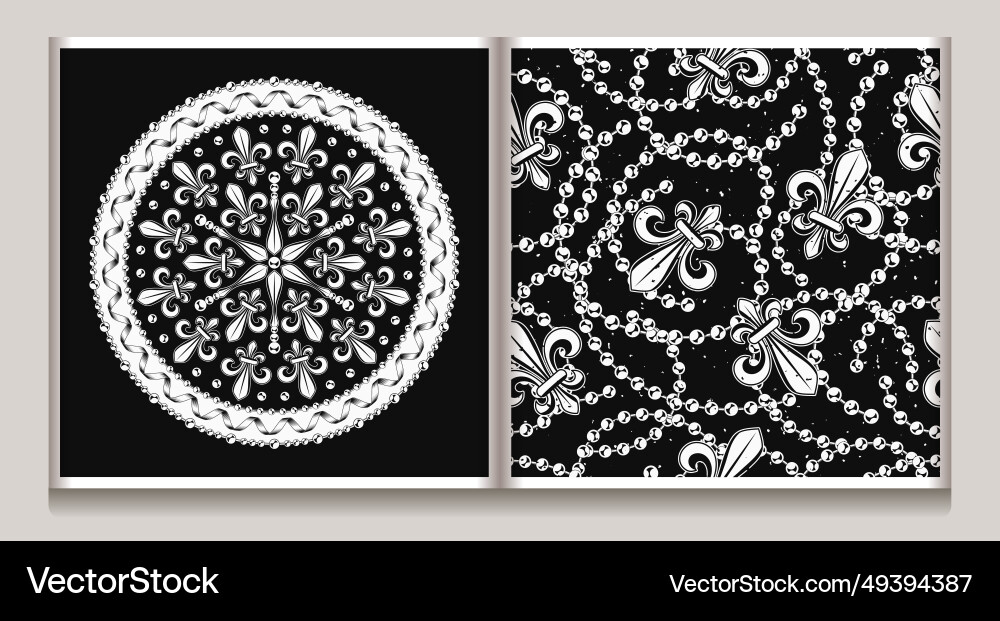 Label pattern for mardi gras with holiday objects Label pattern for mardi gras with holiday objects vector image