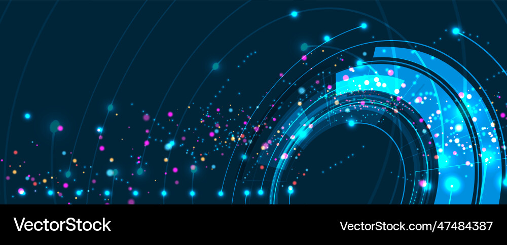 Neural network concept connected cells with links Vector Image