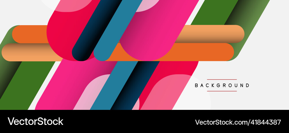 Overlapping round shapes and lines background Overlapping round shapes and lines background vector image