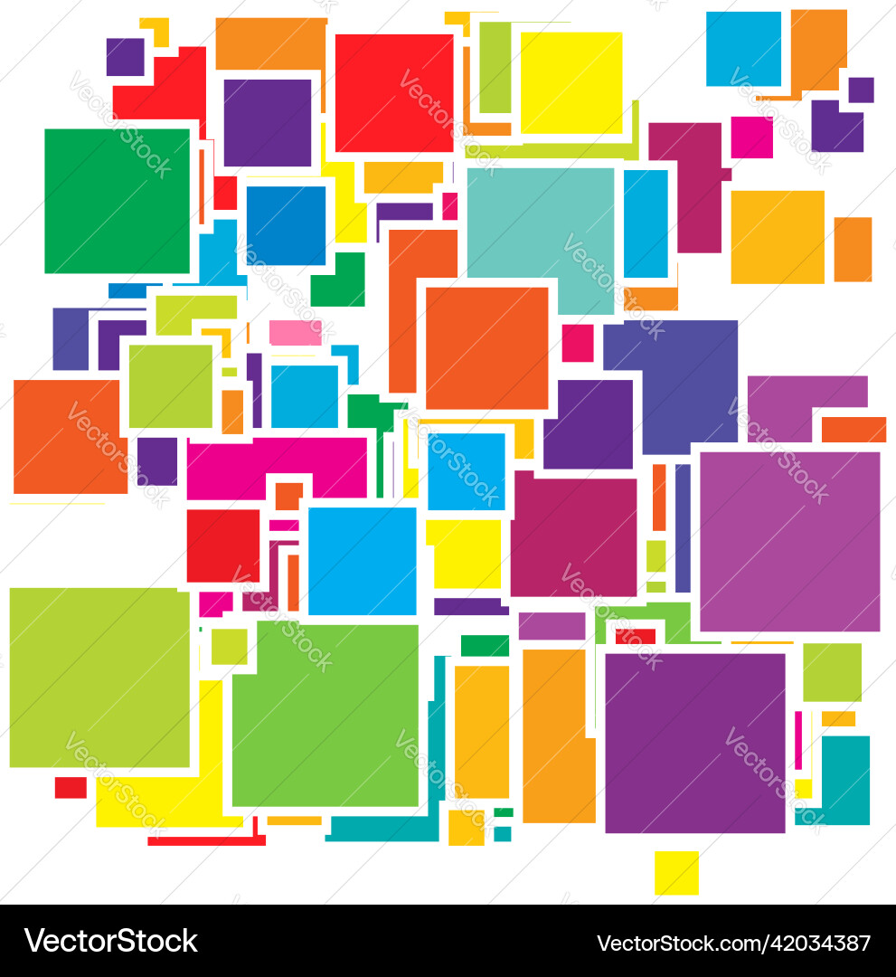 Random scattered squares pattern texture element Random scattered squares pattern texture element vector image