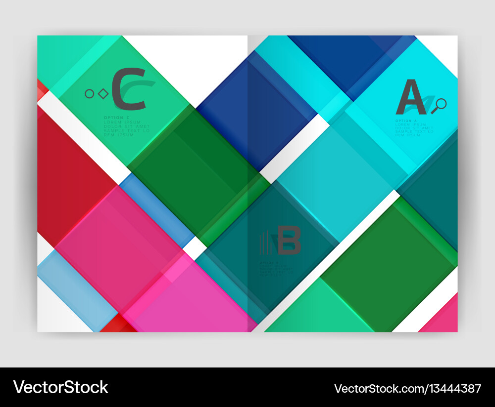 Set of front and back a4 size pages business Set of front and back a4 size pages business vector image