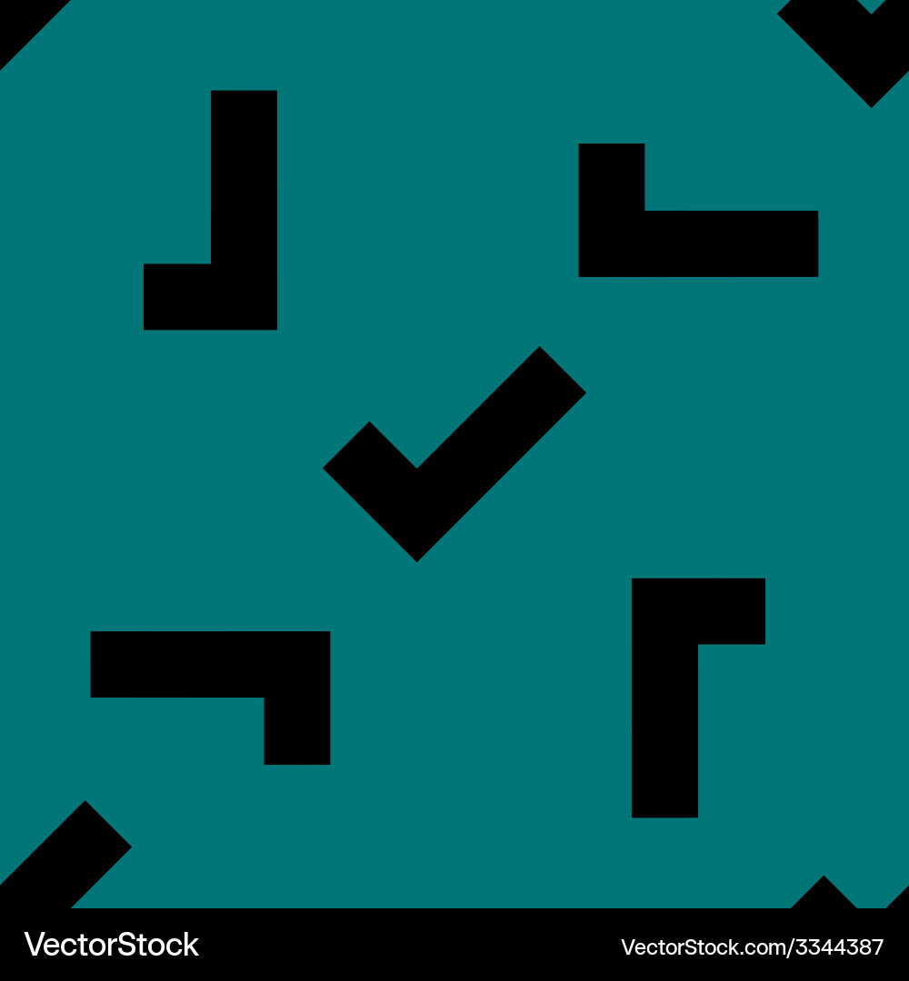 Tick web icon flat design seamless pattern vector image