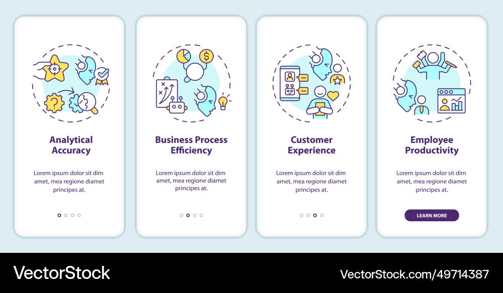 Walkthrough cognitive computing advantages vector image