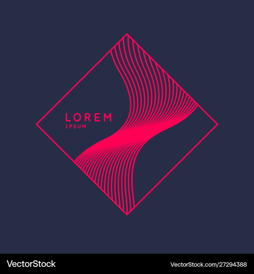 Abstract element with dynamic lines Abstract element with dynamic lines vector image