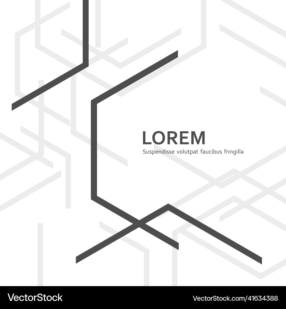 Abstract Technology Hexagon Pattern vector image