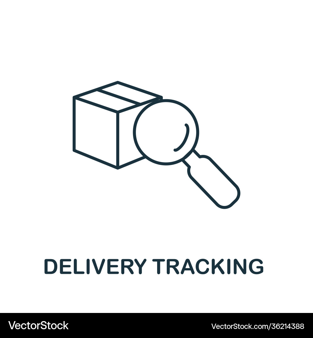 Delivery tracking icon simple element from Delivery tracking icon simple element from vector image
