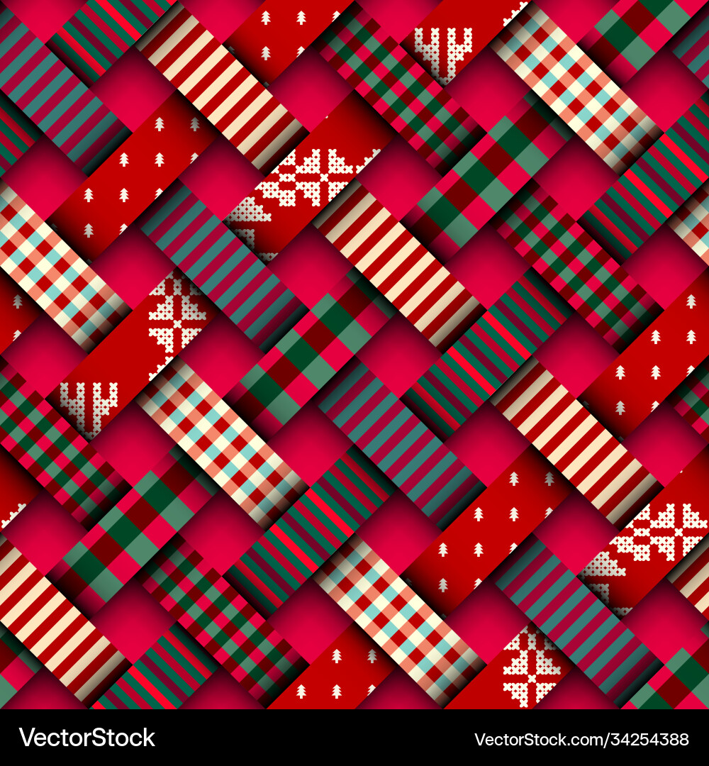 Patchwork textile pattern seamless quilting Patchwork textile pattern seamless quilting Vector Image