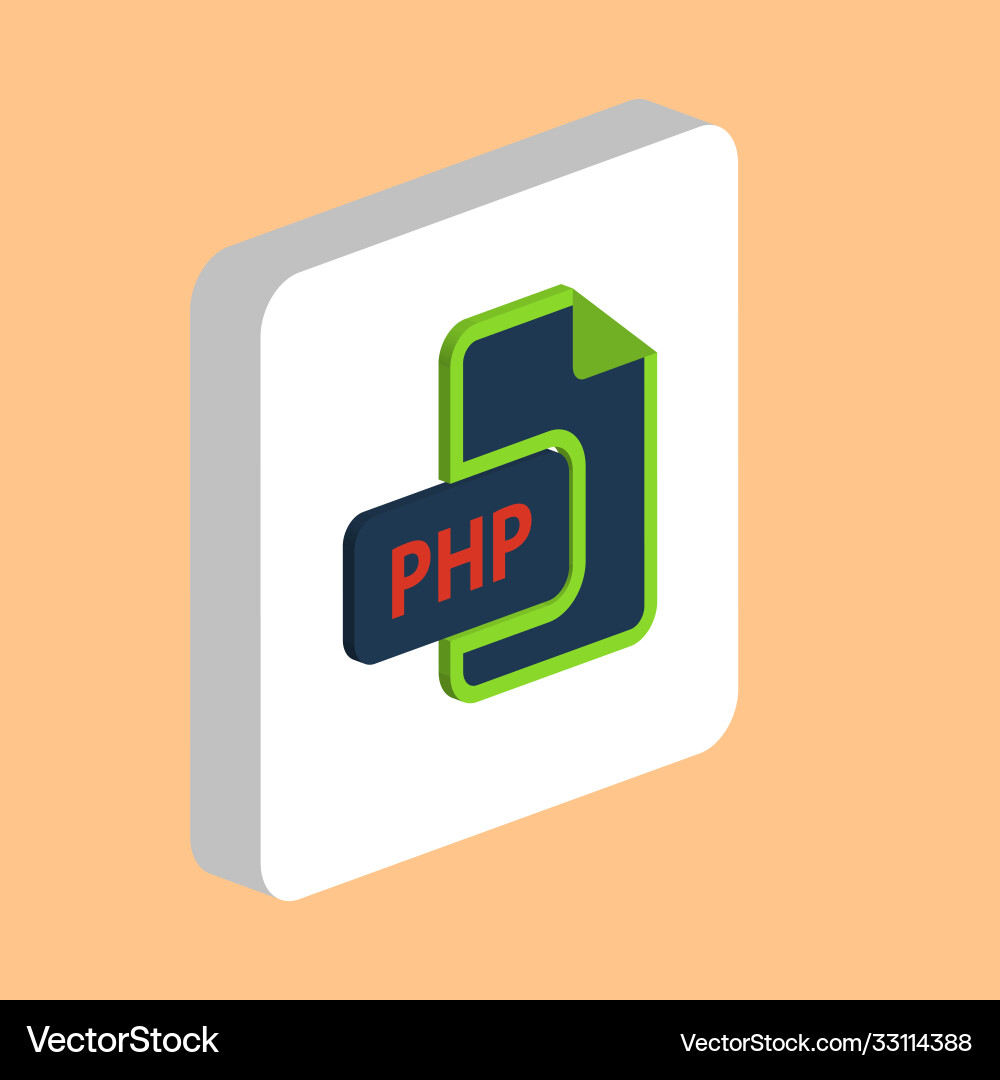 Php computer symbol Vector Image