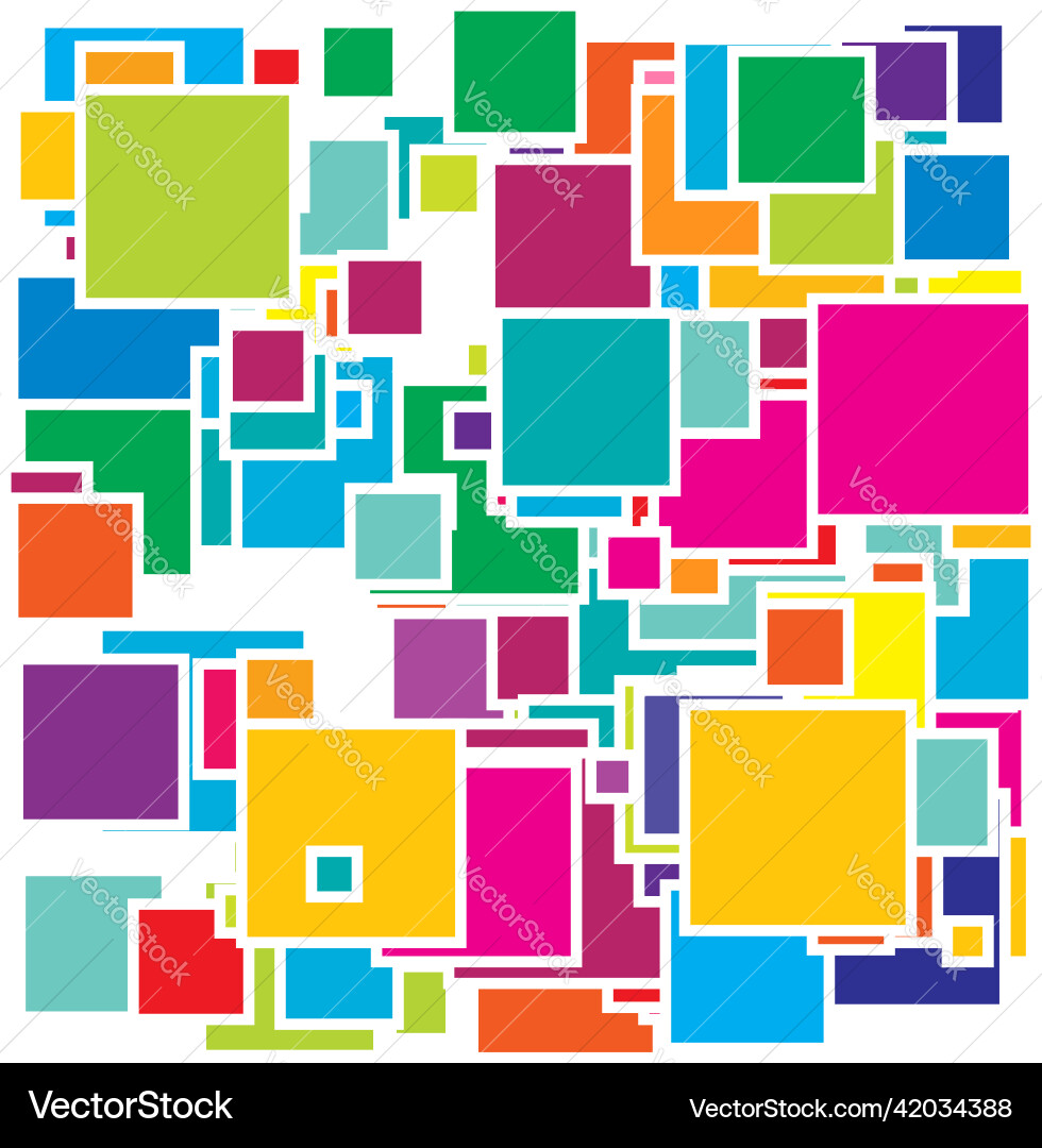 Random scattered squares pattern texture element Random scattered squares pattern texture element vector image