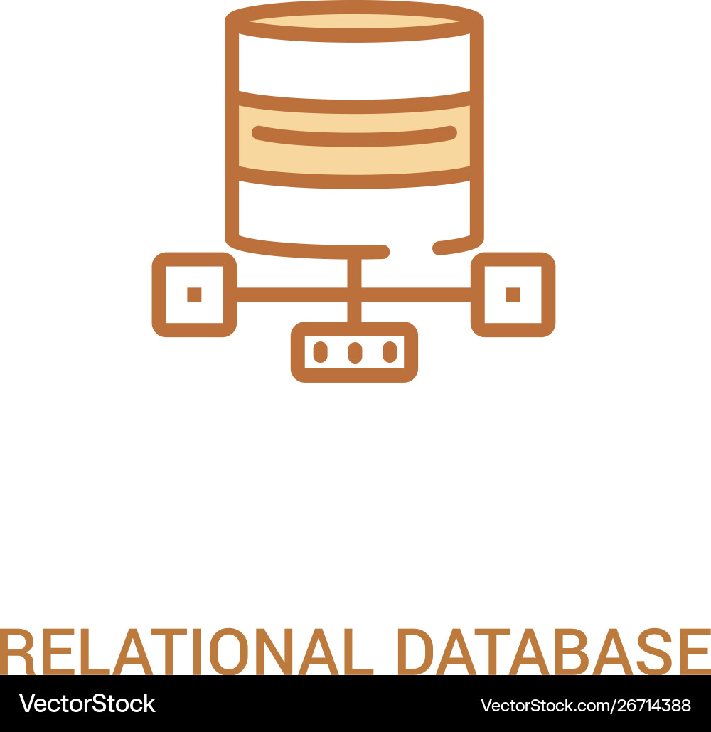 Relational database management system concept 2 Relational database management system concept 2 Vector Image
