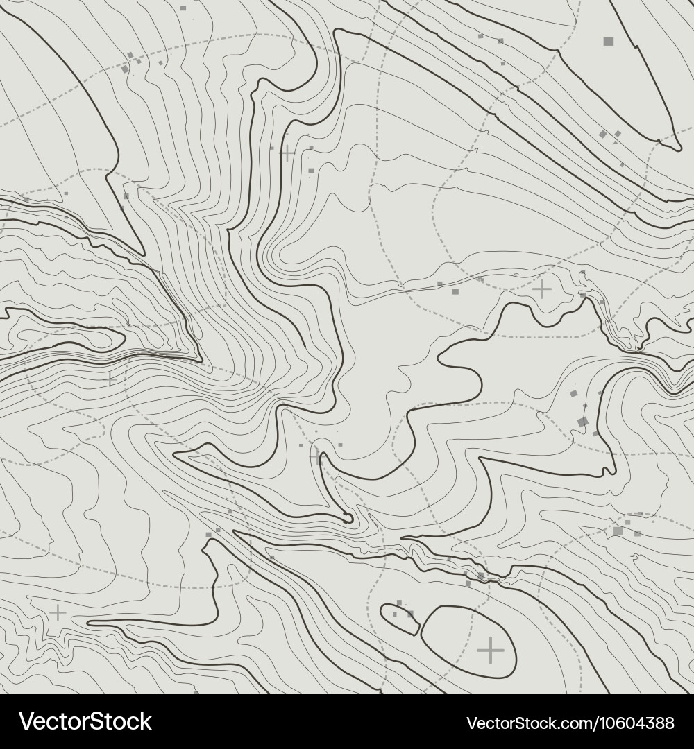 Topographic map background concept with space Vector Image