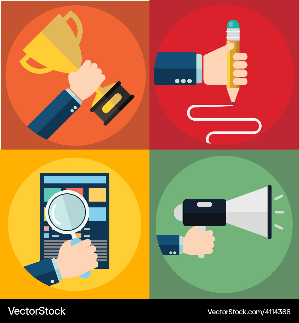 Web design and technology icons Vector Image