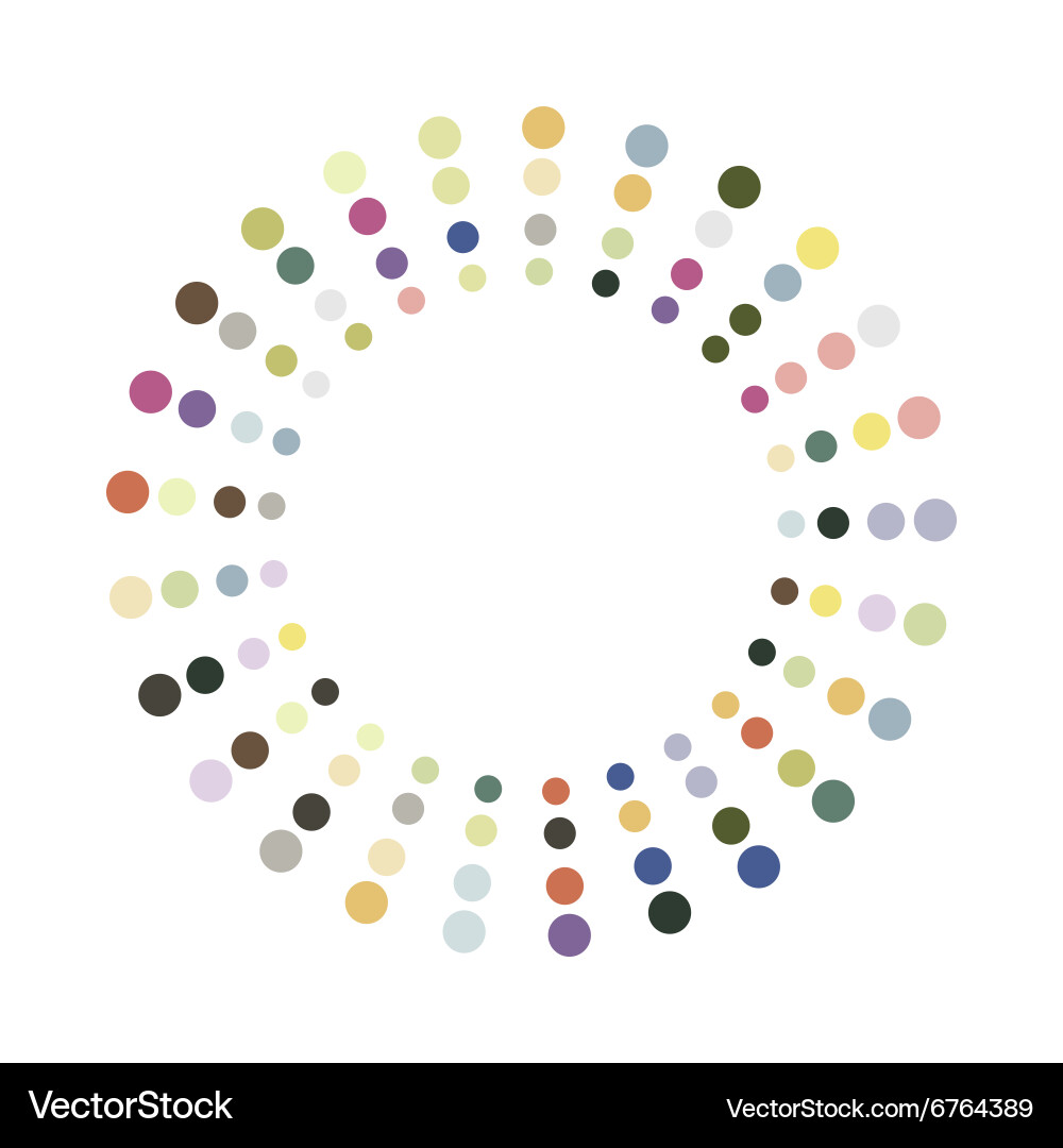 Abstract colorful circle design element vector image
