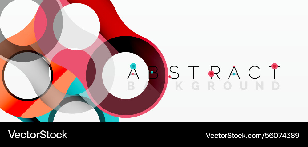 Abstract composition with intertwined circular Abstract composition with intertwined circular vector image