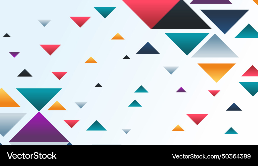 Abstract geometric shapes background with triangle Abstract geometric shapes background with triangle Vector Image