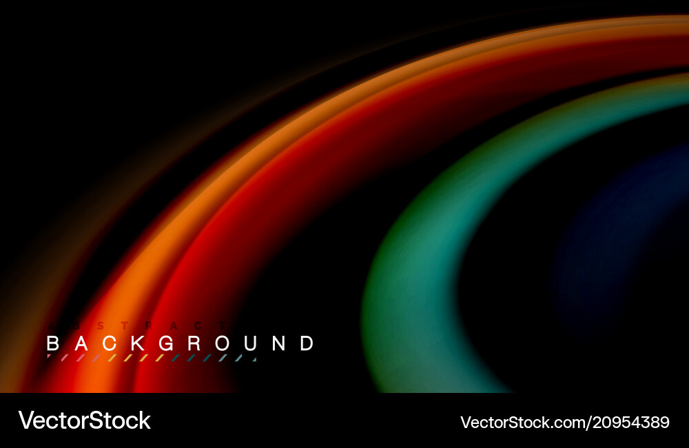 Fluid Color Wave Abstract Vector Image