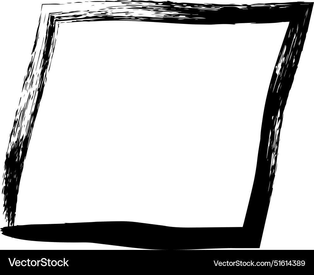 Frame parallelogram texture element outline Frame parallelogram texture element outline vector image