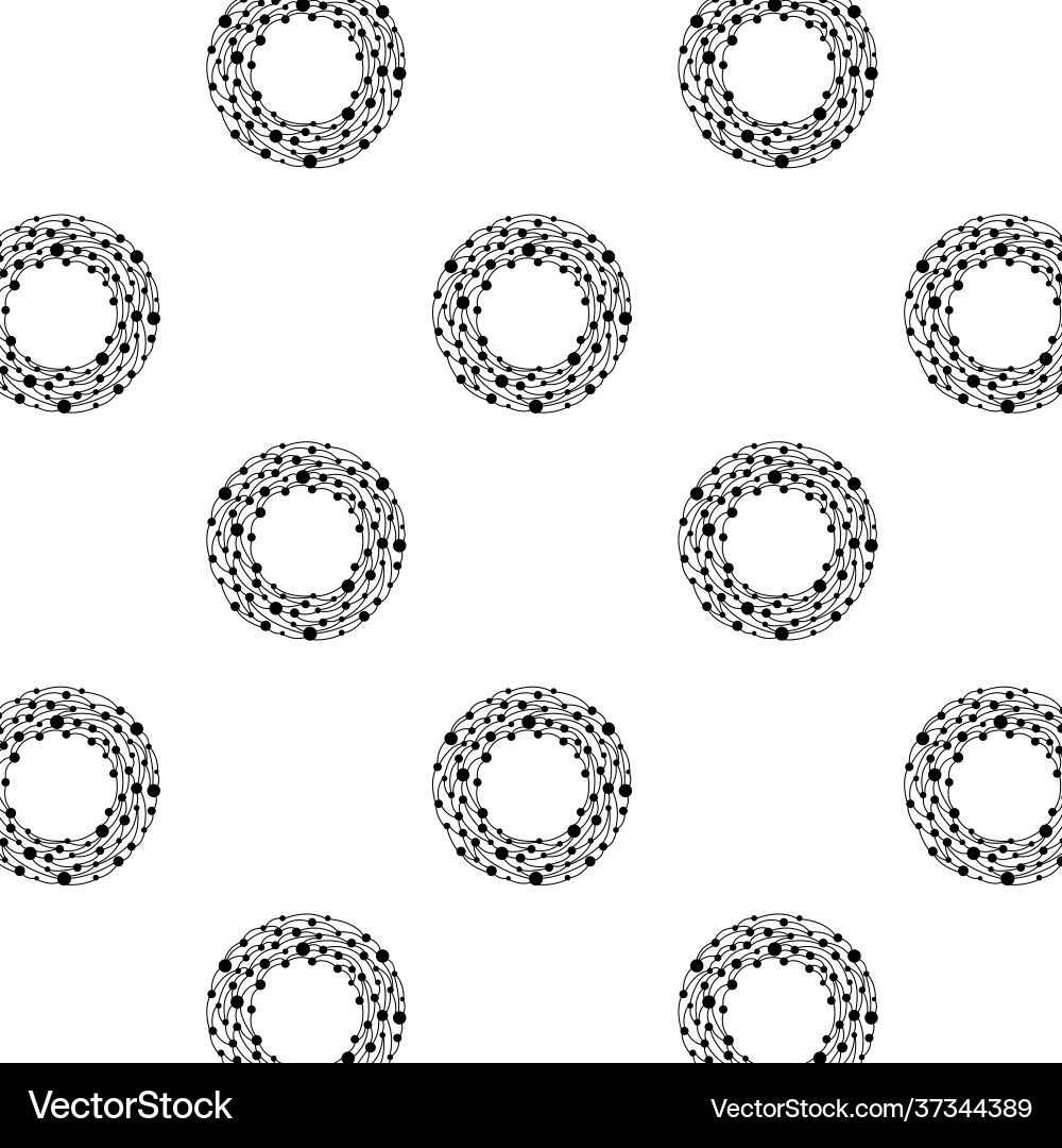 Graphic pattern with abstract circles and points Graphic pattern with abstract circles and points Vector Image