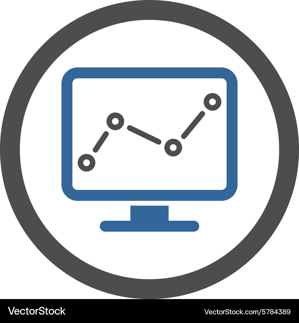Monitoring Chart Icon vector image