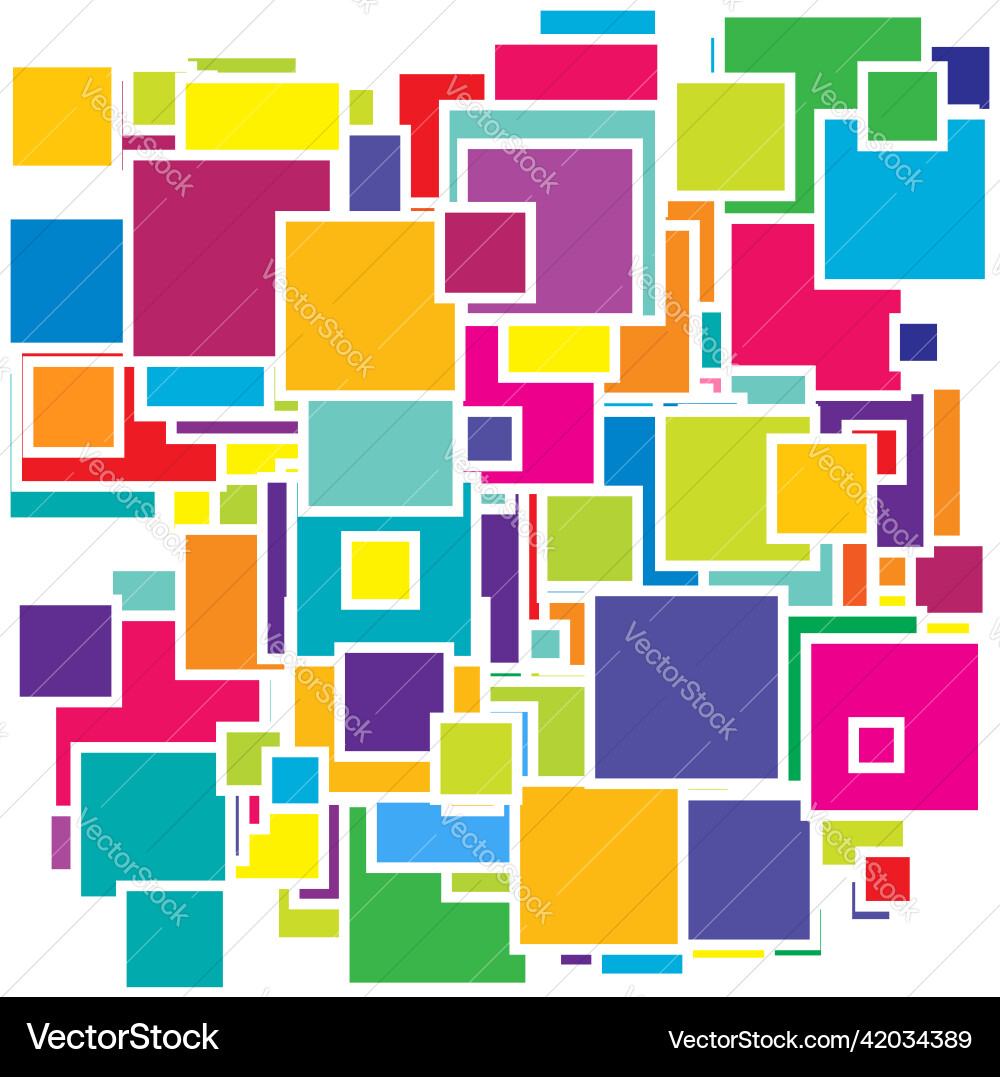 Random scattered squares pattern texture element Random scattered squares pattern texture element vector image