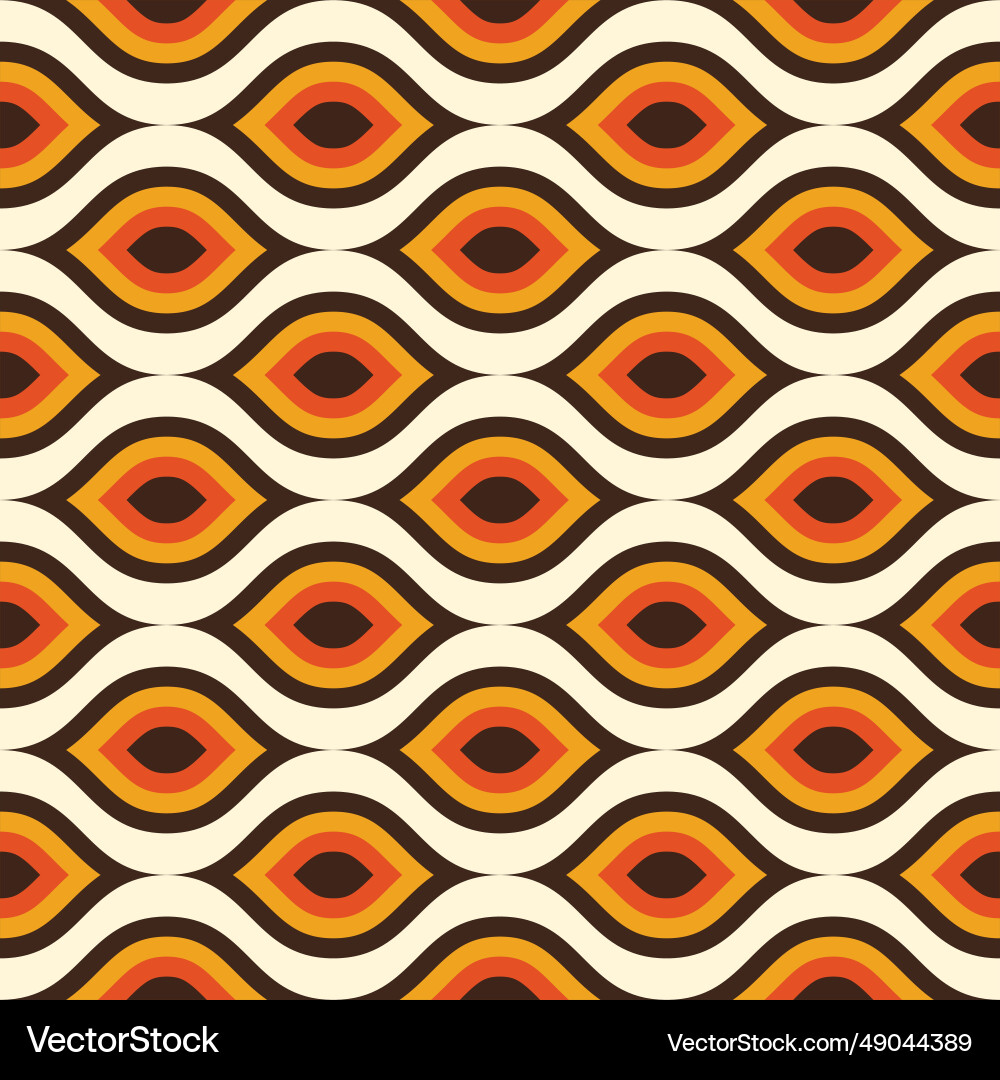 Retro geometric seamless pattern image Retro geometric seamless pattern image vector image