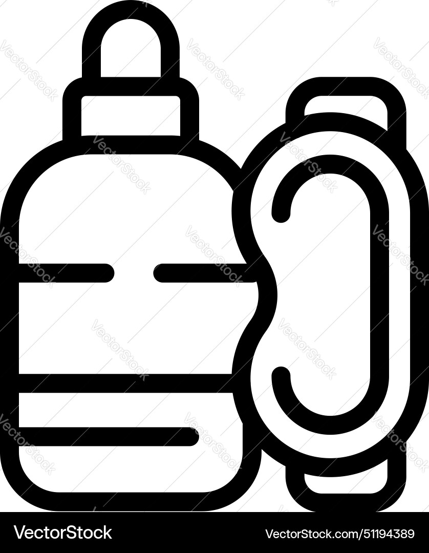 Snorkeling gear icon outline sea exploring Snorkeling gear icon outline sea exploring vector image
