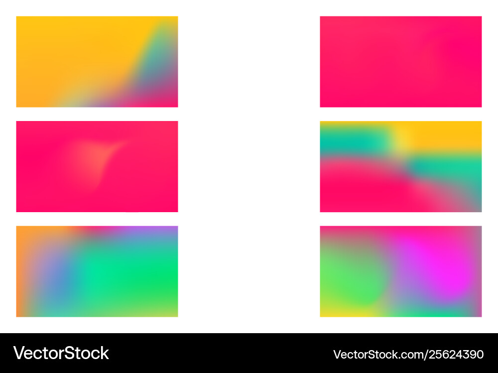 Abstract colored blurred gradient mesh background Vector Image