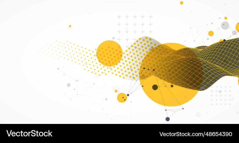 Abstract wave is made in a frame style hflftone Abstract wave is made in a frame style hflftone vector image