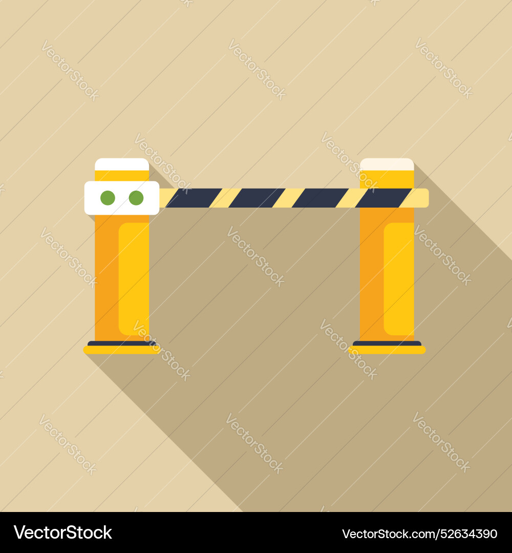 Automatic security system gate closing access Vector Image