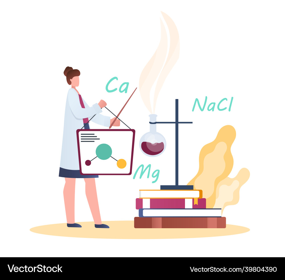 Chemielehrer an Bord Chemielehrer an Bord vektorbild
