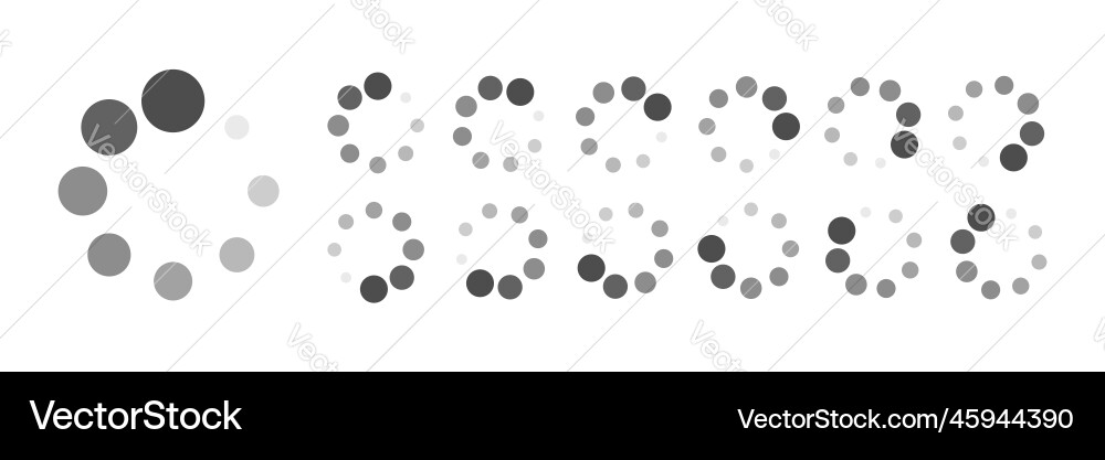 Circular Loading-Puffering-Symbole Circular Loading-Puffering-Symbole vektorbild