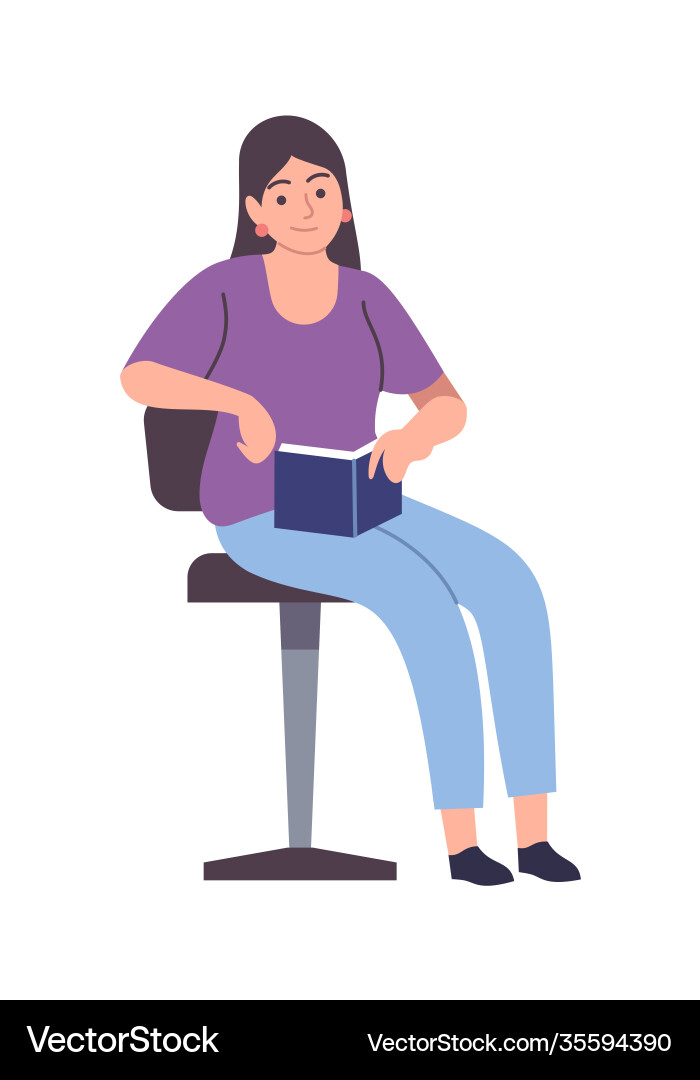 Frau Leserinnen lesen moderne Literatur Frau Leserinnen lesen moderne Literatur vektorbild