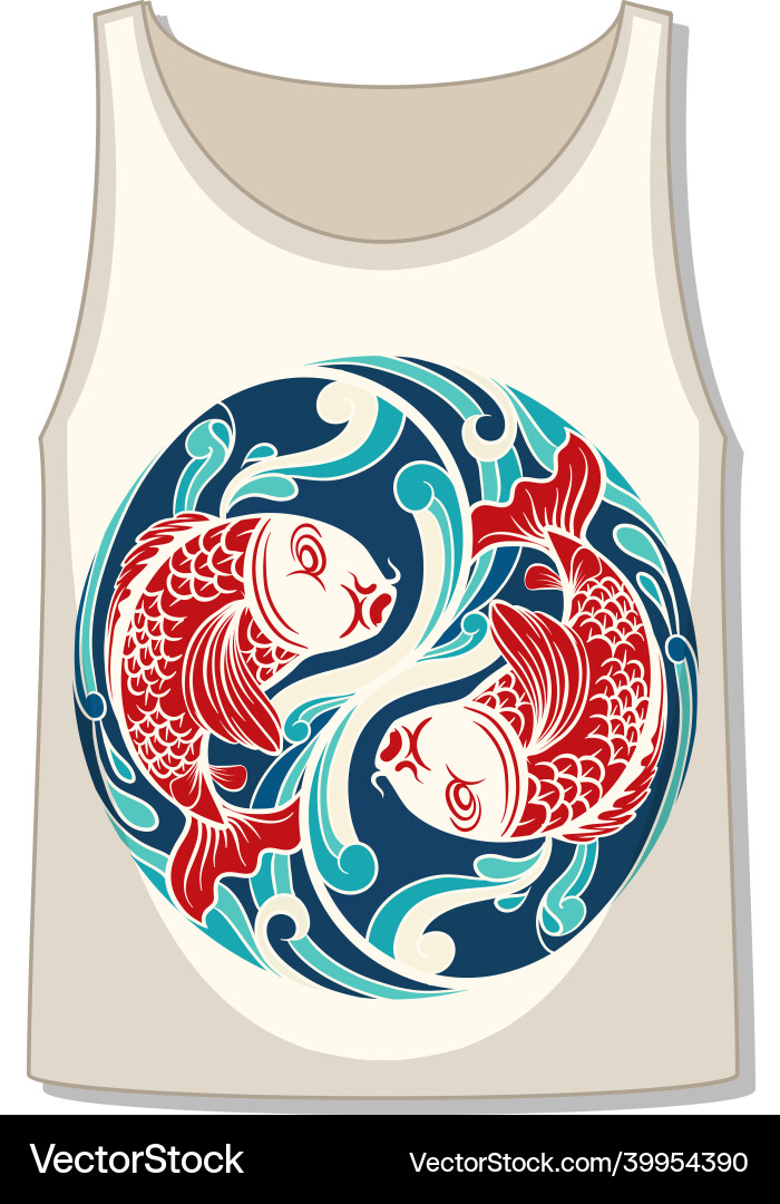 Front of tank top sleeveless with zebra pattern Front of tank top sleeveless with zebra pattern vector image