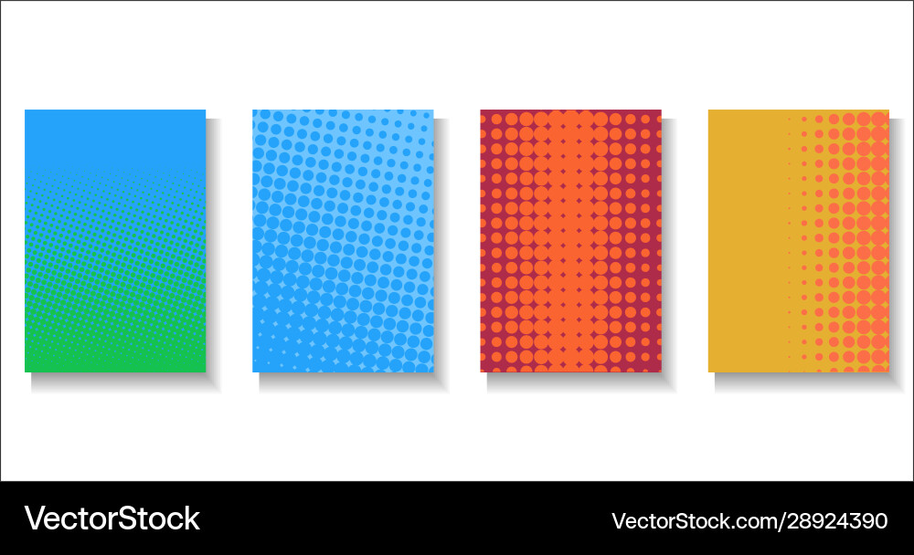 Halftone Dots Pattern - Colorful Abstract vector image