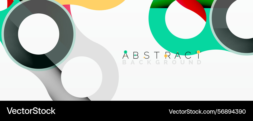 Modern abstract design overlapping circles Vector Image
