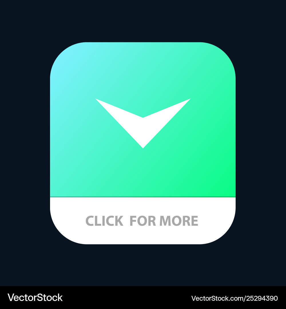 Pfeil nach unten nächste mobile App-Taste android und ios Pfeil nach unten nächste mobile App-Taste android und ios vektorbild