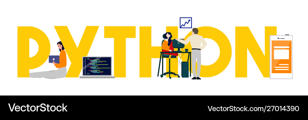 Python Programmiersprache Wort Software Python Programmiersprache Wort Software vektorbild
