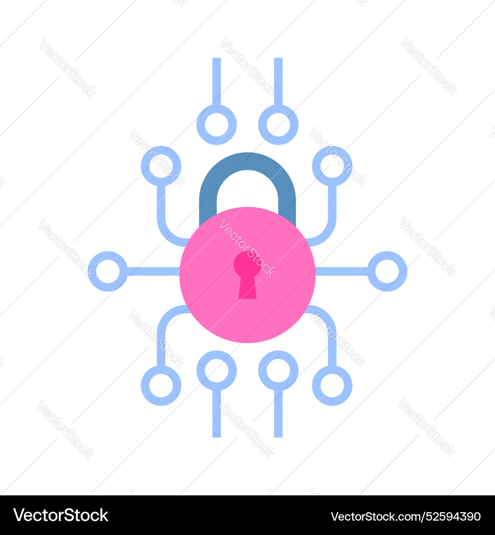 Secure network vector image