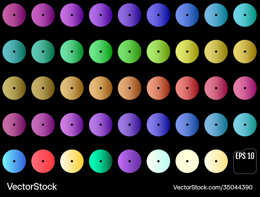 Set different colorful sequins Set different colorful sequins vector image