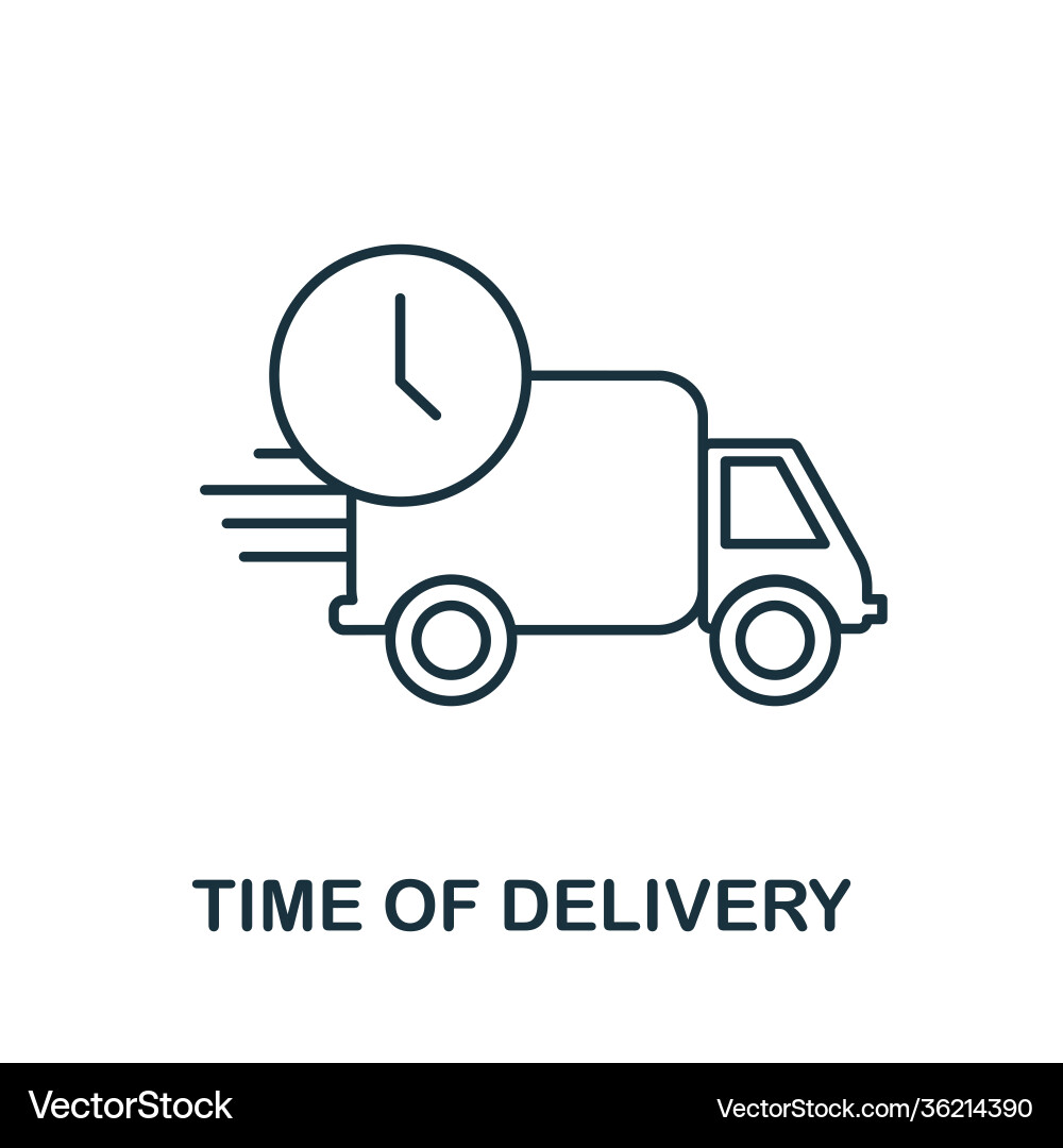 Time delivery icon simple element from Vector Image
