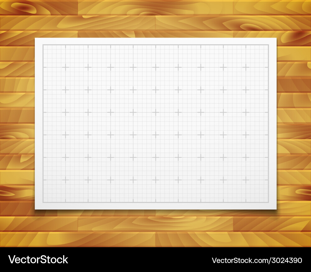 White isolated square grid with shadow Vector Image