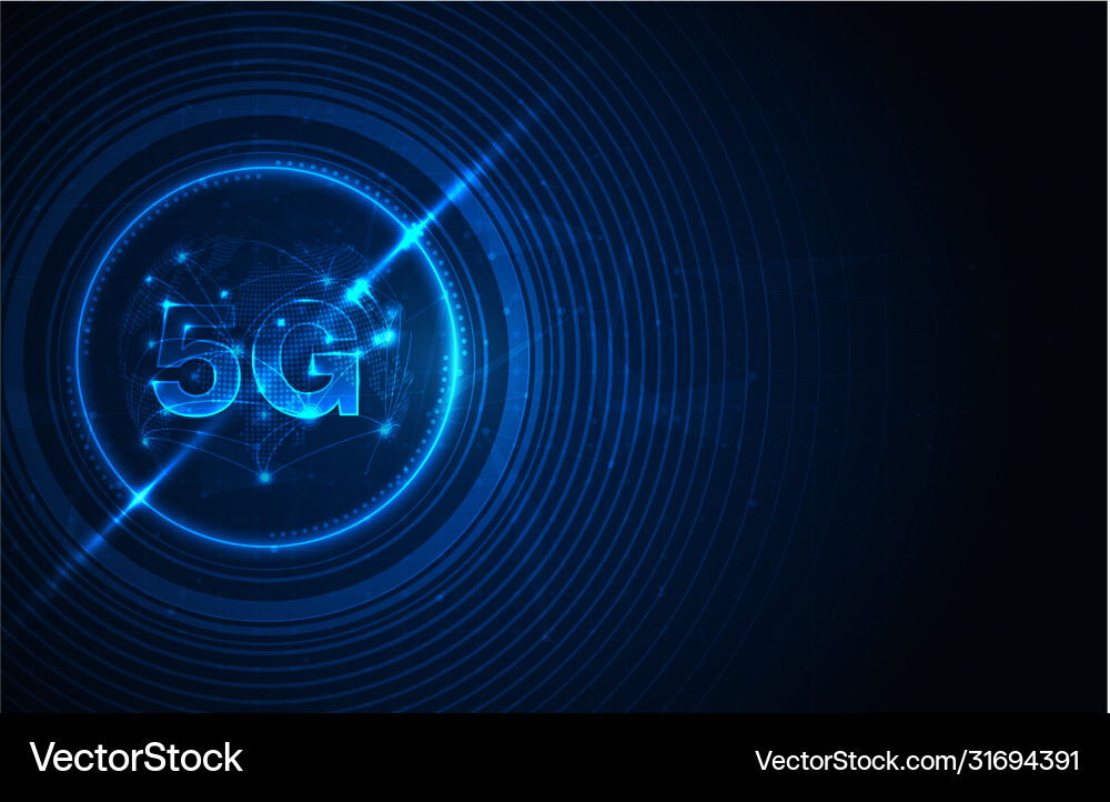 5g network wireless internet wi-fi connection Vector Image