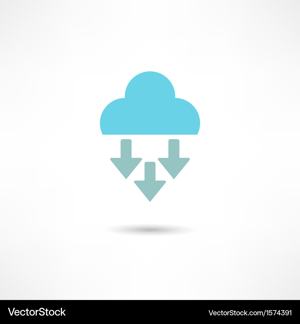 Cloud computing concept icon Vector Image