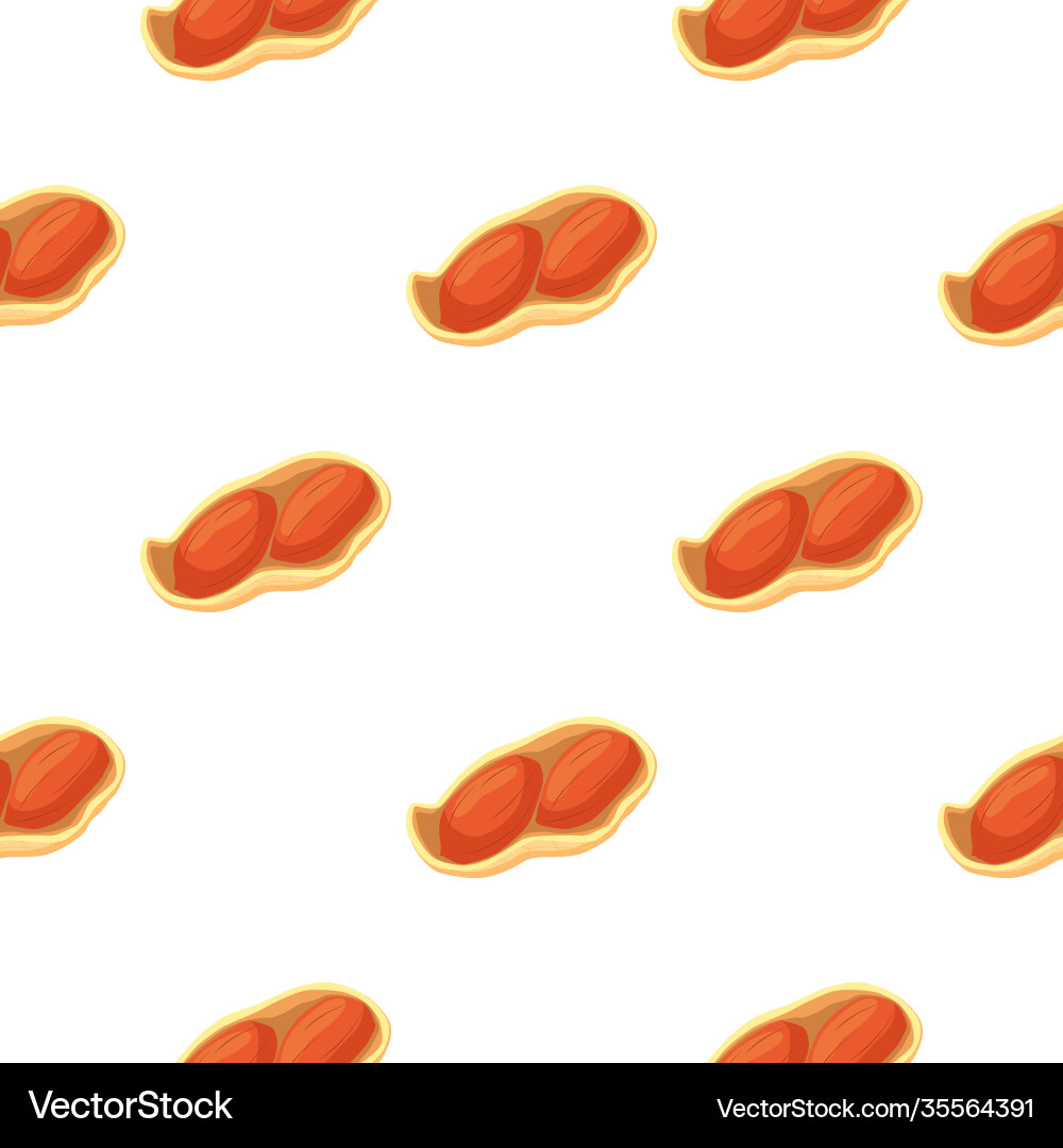 On theme big pattern identical types peanut Vector Image