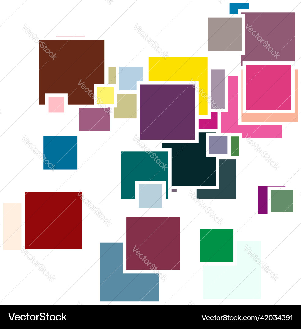 Random scattered squares pattern texture element Random scattered squares pattern texture element vector image