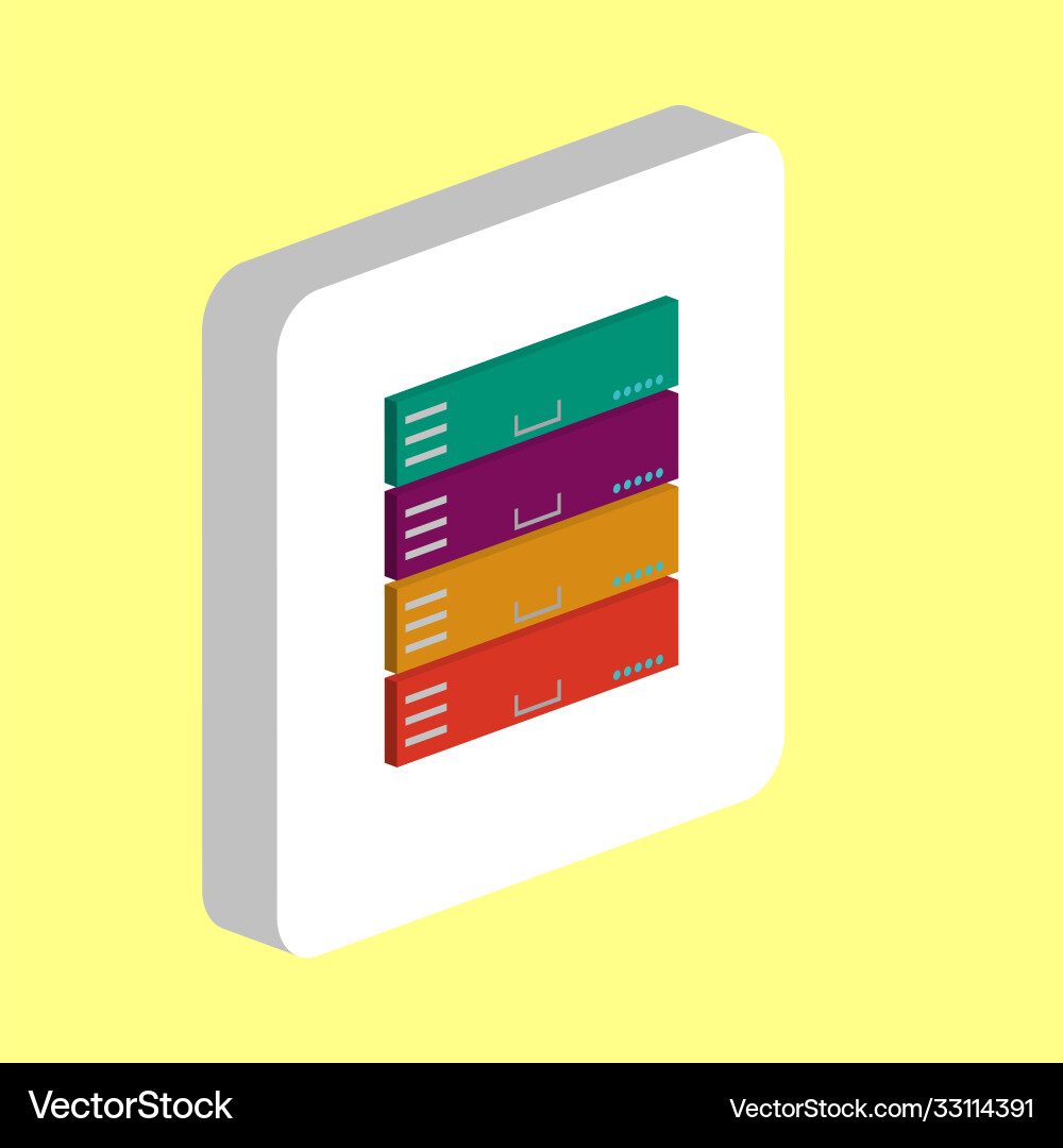 Server computer symbol Server computer symbol vector image