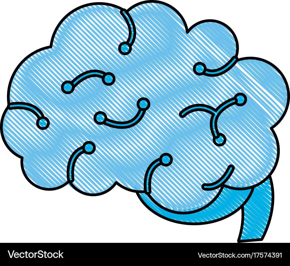 Technology artificial brain Vector Image