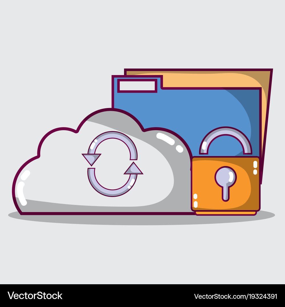Technology data center server connection Vector Image