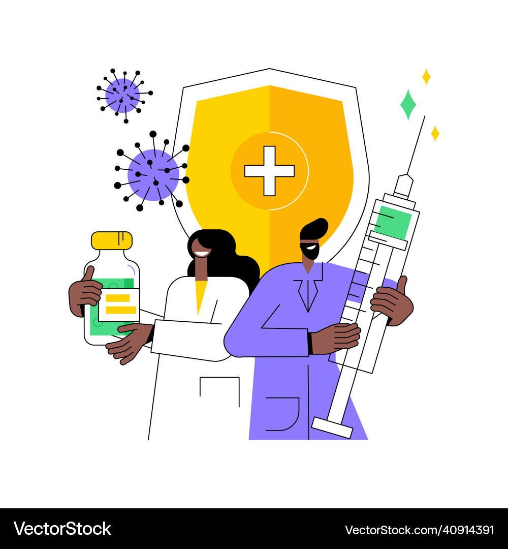 Vaccination program abstract concept Vaccination program abstract concept vector image