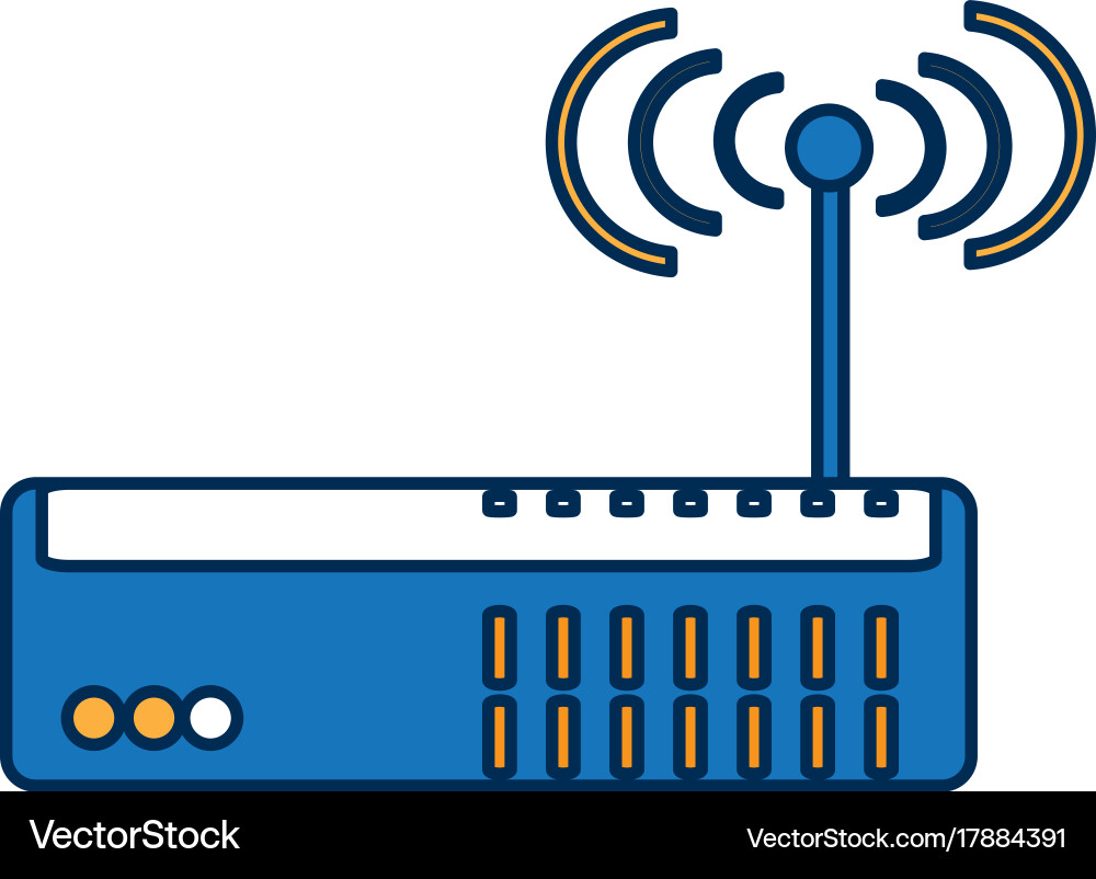 Wireless router icon Vector Image